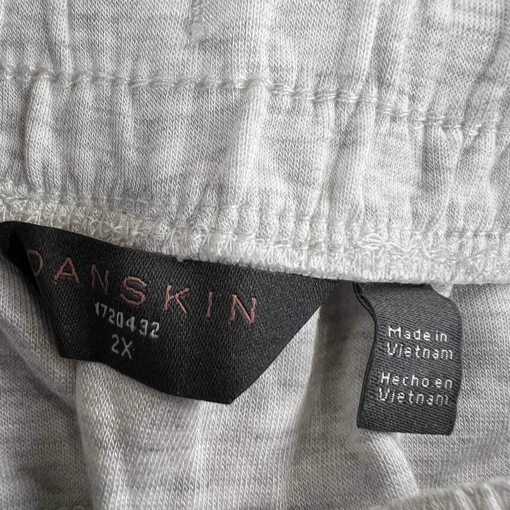 Danskin Scuba Straight Leg Pants Womens 2XL NWT Oatmeal Lounge Sweatpants Casual - Picture 4 of 8